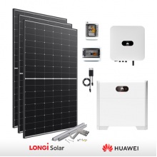 KIT FOTOVOLTAICO 6 6 KW LONGI SOLAR HUAWEI CON ACCUMULO 5 KWH