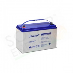 ULTRACELL SERIE UCG100-12 – BATTERIA SOLARE GEL 12V 100AH DEEP CYCLE