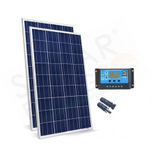 KIT SOLARE BASE 160W 24V – MODULO FOTOVOLTAICO 160W E REGOLATORE 10A PWM