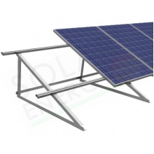 KIT FISSAGGIO COMPLETO PER 2 MODULI FOTOVOLTAICI TETTO PIANO