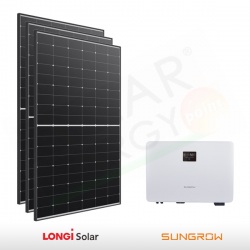 KIT FOTOVOLTAICO 3 KW LONGI SOLAR – SUNGROW PREDISPOSTO PER ACCUMULO