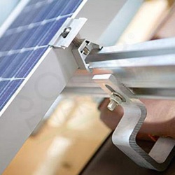 KIT FISSAGGIO COMPLETO PER 12 MODULI FOTOVOLTAICI IN VERTICALE TETTO A FALDA