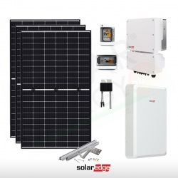 KIT FOTOVOLTAICO 3.3 KW SOLAREDGE CON ACCUMULO 10 KWH (COMPLETO)