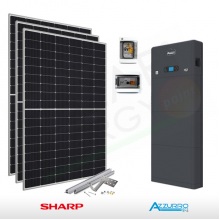 KIT FOTOVOLTAICO 6.2 KW SHARP – ZCS CON ACCUMULO DA 5 KWH (COMPLETO)