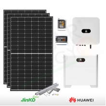 KIT FOTOVOLTAICO 6.6 KW JINKO – HUAWEI CON ACCUMULO DA 5 KWH (COMPLETO)