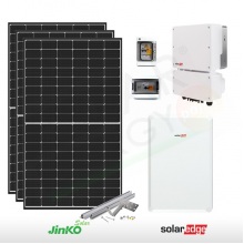 KIT FOTOVOLTAICO 6.6 KW JINKO – SOLAREDGE CON ACCUMULO DA 10 KWH (COMPLETO)