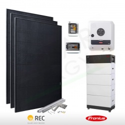 KIT FOTOVOLTAICO 6.3 KW REC – FRONIUS CON ACCUMULO DA 11 KWH (COMPLETO)