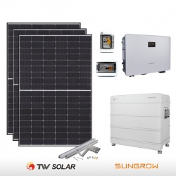 KIT FOTOVOLTAICO 3.4 KW TONGWEI SOLAR – SUNGROW CON ACCUMULO 6.4 KWH (COMPLETO)