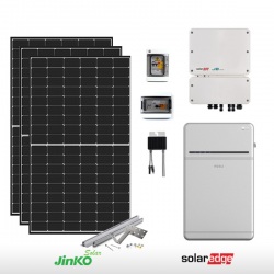 KIT FOTOVOLTAICO 8 KW JINKO – SOLAREDGE CON ACCUMULO DA 10 KWH (COMPLETO)